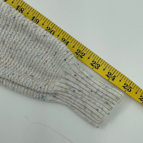 Gap Women's Pullover Tunic Sweater, Ribbed Cuffs Hem & Neckline Sz. M Confetti - Picture 7 of 9